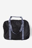 Foldable Holdall Duffle Bag, BLACK - alternate image 3