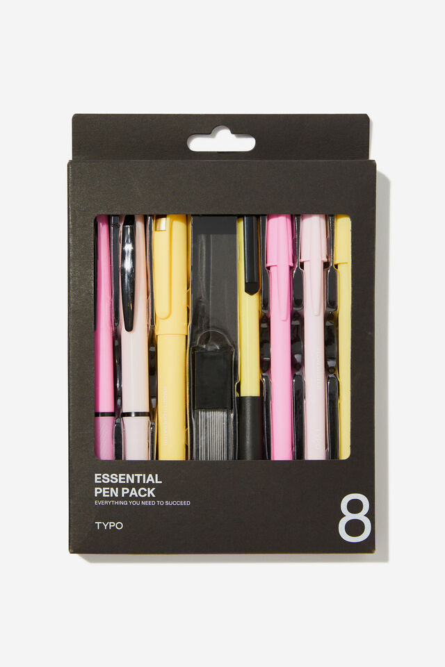 Essential Pen Pack, PINK AND YELLOW