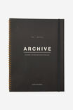 A4 Spinout Notebook, BLACK ARCHIVE - alternate image 1
