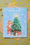 Care Bears Christmas Card 2022, LCN CLC CARE BEARS CHRISTMAS TREE - alternate image 1