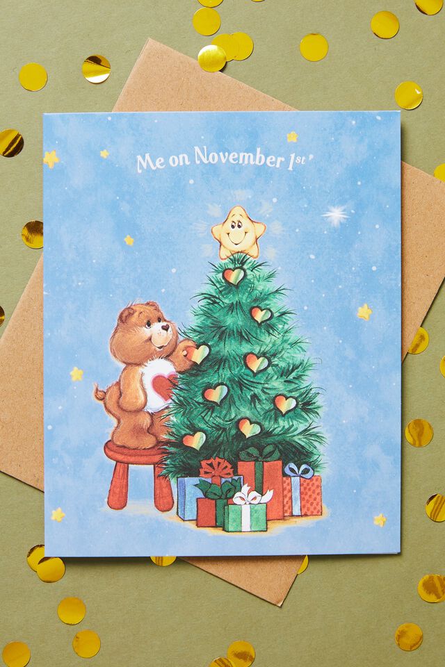Care Bears Christmas Card 2022, LCN CLC CARE BEARS CHRISTMAS TREE