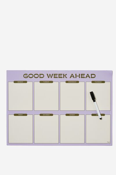 A3 Extra Large Magnetic Planner, LILAC GOOD WEEK