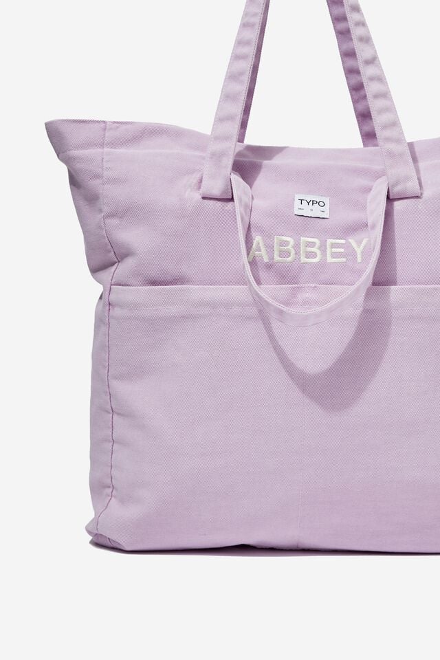 Personalised Wellness Tote, SOFT LILAC