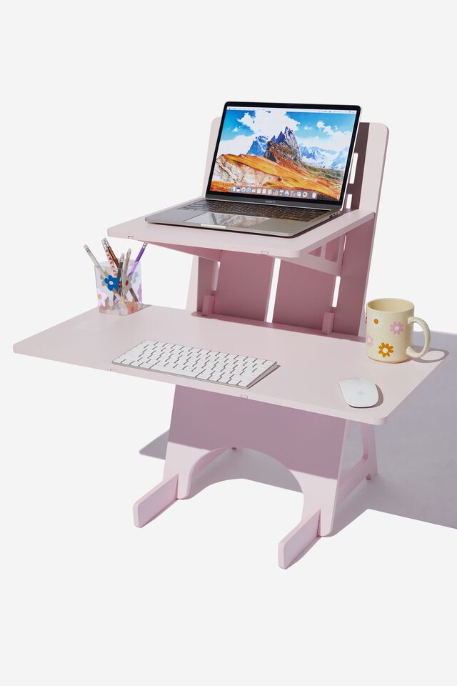 Collapsible Standing Desk, WHISPER PINK