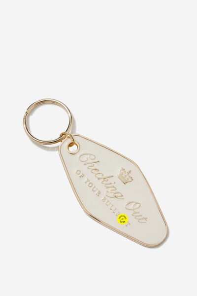 Luggage Keyring, CHECKING OUT!