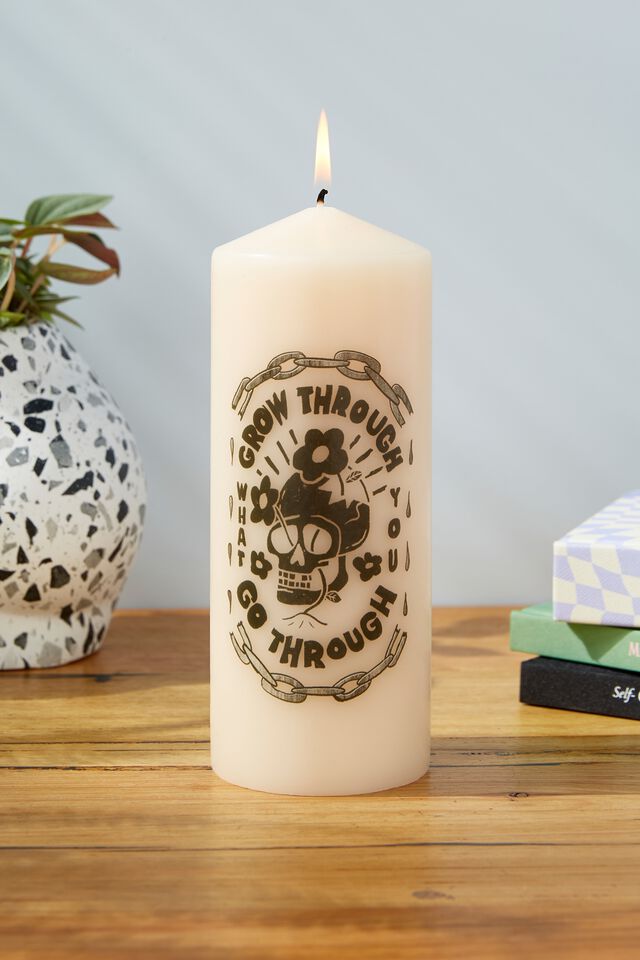Pillar Candle, GROW THROUGH