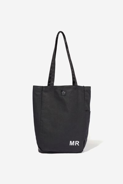 Personalised Art Tote, WASHED BLACK