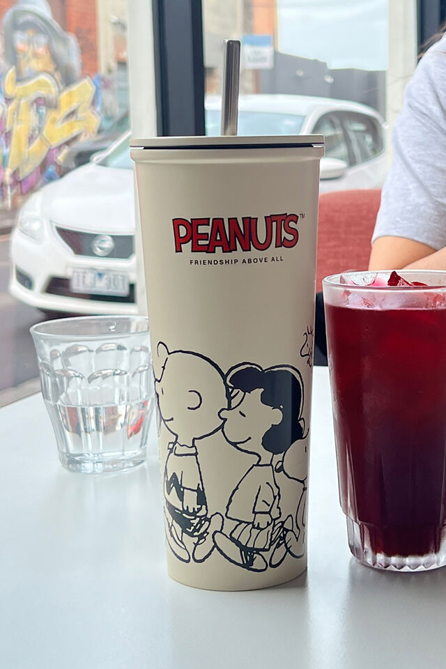 Collab Metal Smoothie Cup, LCN PEA SNOOPY FRIENDSHIP