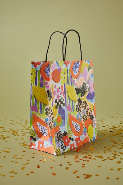 Get Stuffed Gift Bag - Medium, ABSTRACT FRUIT