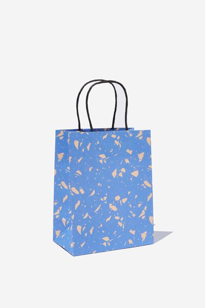 Get Stuffed Gift Bag - Small, TERAZZO CLEAN BLUE PEACH