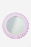 Shaped Wall Mirror, ROUND PALE LAVENDER - alternate image 1