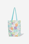 Art Tote Bag, ABSTRACT FLORAL / SOFT POP - alternate image 1