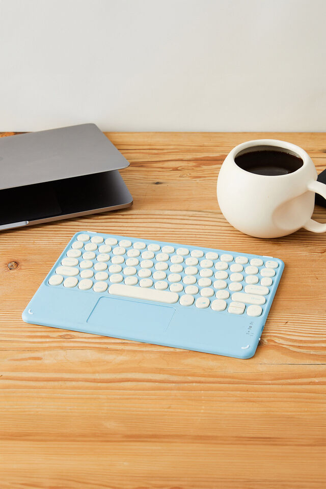Wireless Keyboard With Touchpad, ARCTIC BLUE