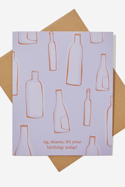 Nice Birthday Card, RG SAF AG SHAME IT S YOUR BIRTHDAY