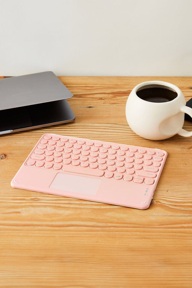 Wireless Keyboard With Touchpad, BALLET BLUSH