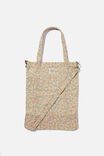Book Tote Bag, DITSY FLORAL SAND