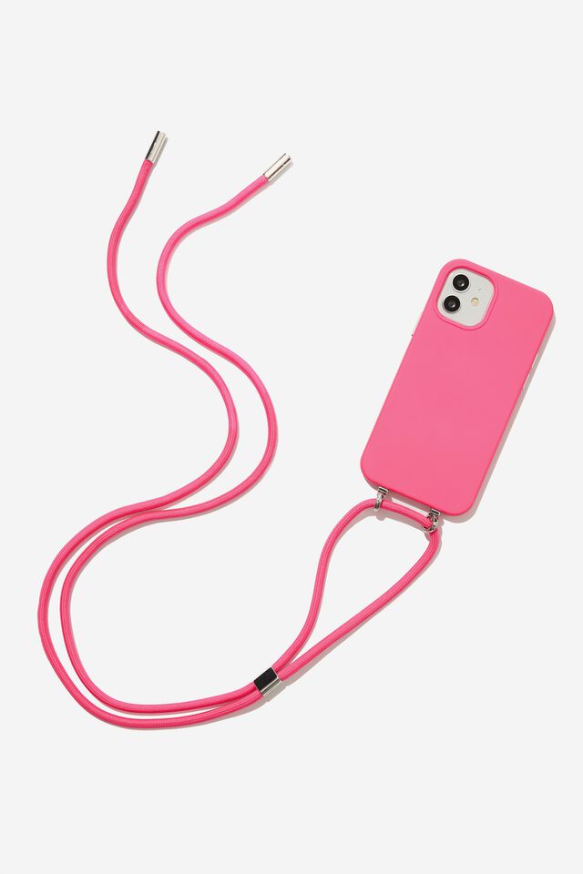 Cross Body Phone Case Iphone 12/ 12 Pro, SIZZLING PINK