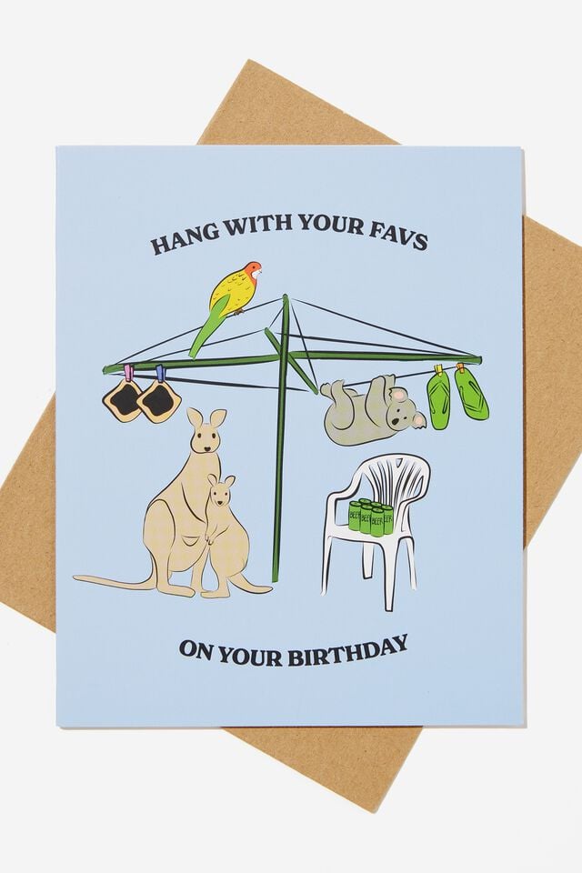 Nice Birthday Card, HANG WITH YOUR FAVS ON YOUR BIRTHDAY