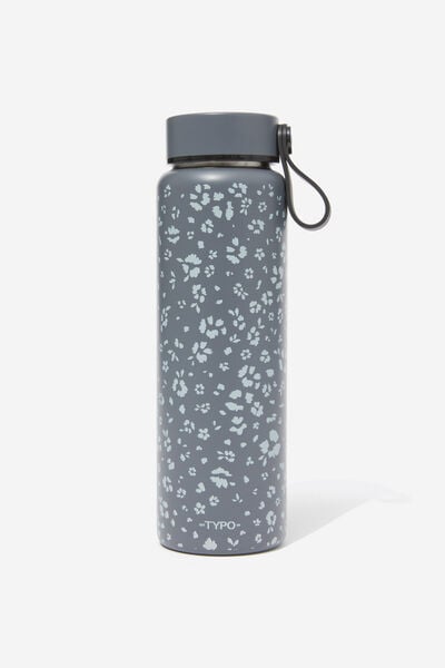 On The Move 500Ml Drink Bottle 2.0, SPLIT DITSY CONCRETE AND WELSH GREY