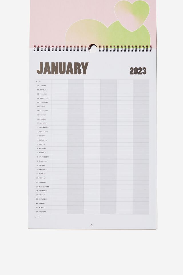 2023 Household Calendar, SOLARISED