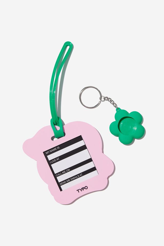 Silicon Luggage Tag & Tracker Cover Set, LIFE IS SWEET