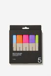 Highlighter 5Pk Recycled Mix, BRIGHTS - alternate image 2