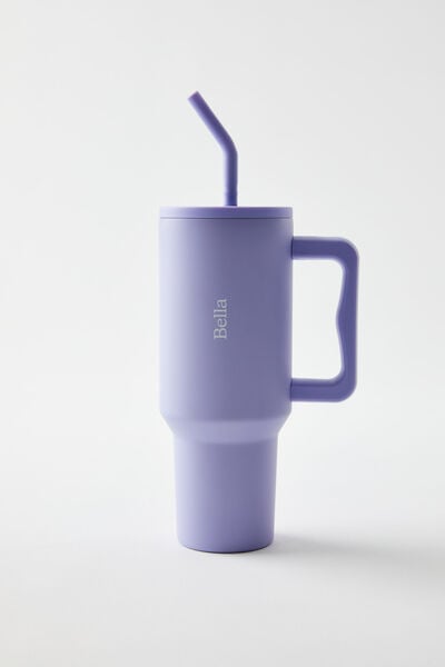 Personalised The Traveller Oversized Metal Tumbler, SOFT LILAC