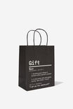Get Stuffed Gift Bag - Small, GIFT NOUN BLACK 2.0 - alternate image 1