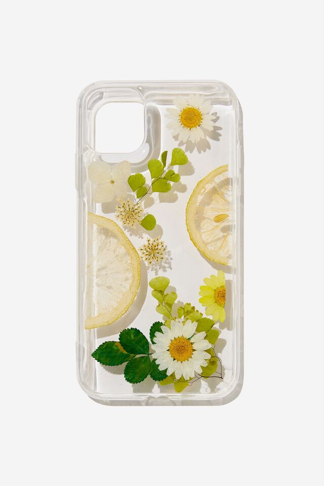 Protective Phone Case iPhone 11, TRAPPED LEMON DAISY