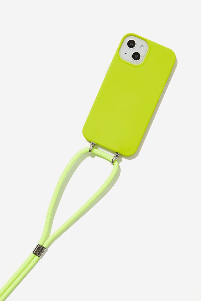 Cross Body Phone Case Iphone 13, LIME