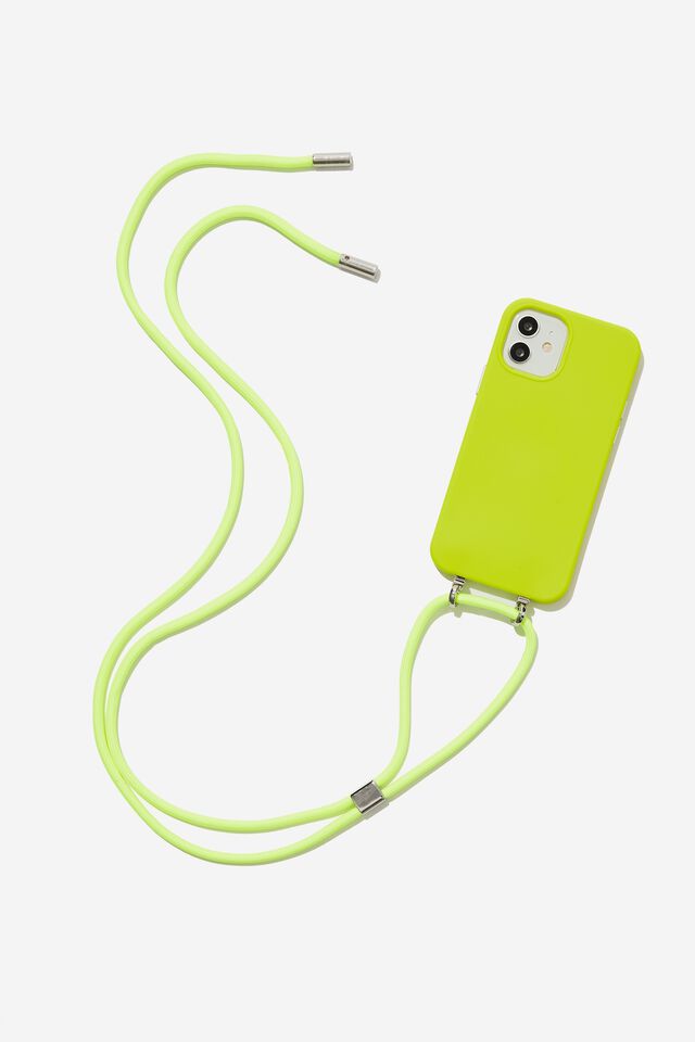Cross Body Phone Case Iphone 12/ 12 Pro, LIME