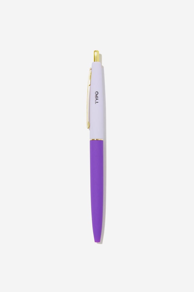Essential Colour Block Pen, TONAL SOFT LILAC AND GIANNI