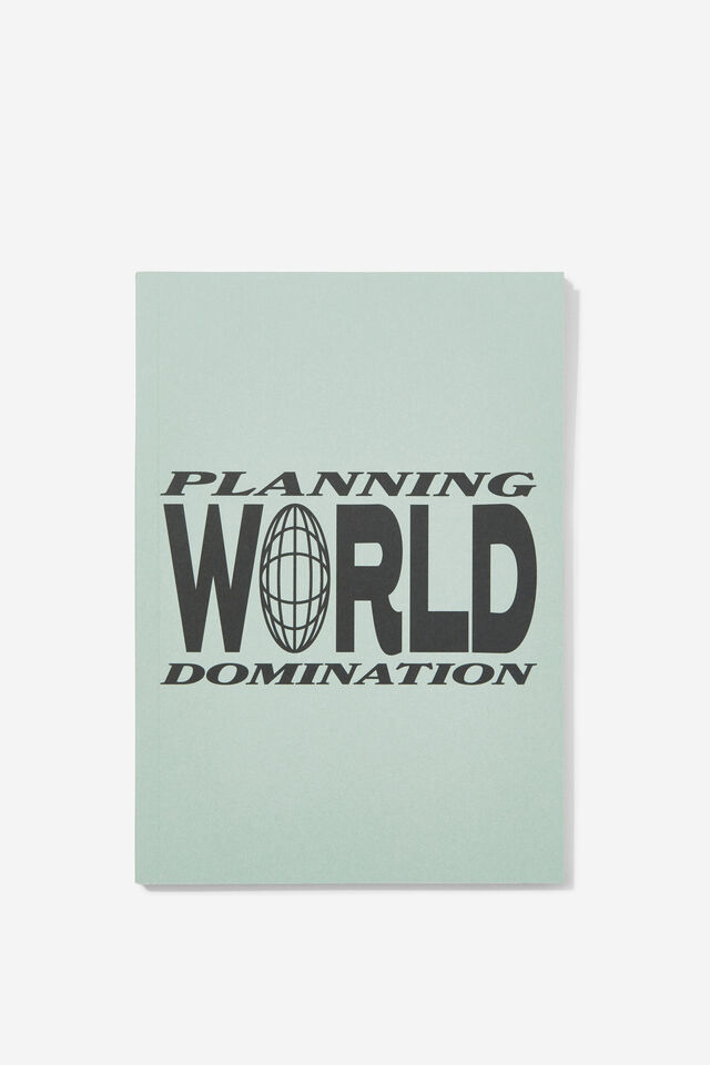 Undated A5  Weekly Planner, PLANNING WORLD DOMINATION