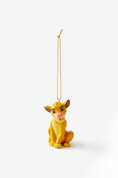 Collab Resin Christmas Ornament, LCN DIS LION KING SIMBA