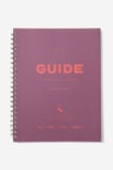 A4 Campus Notebook, OFFICIAL GUIDE MERLOT RED - alternate image 1