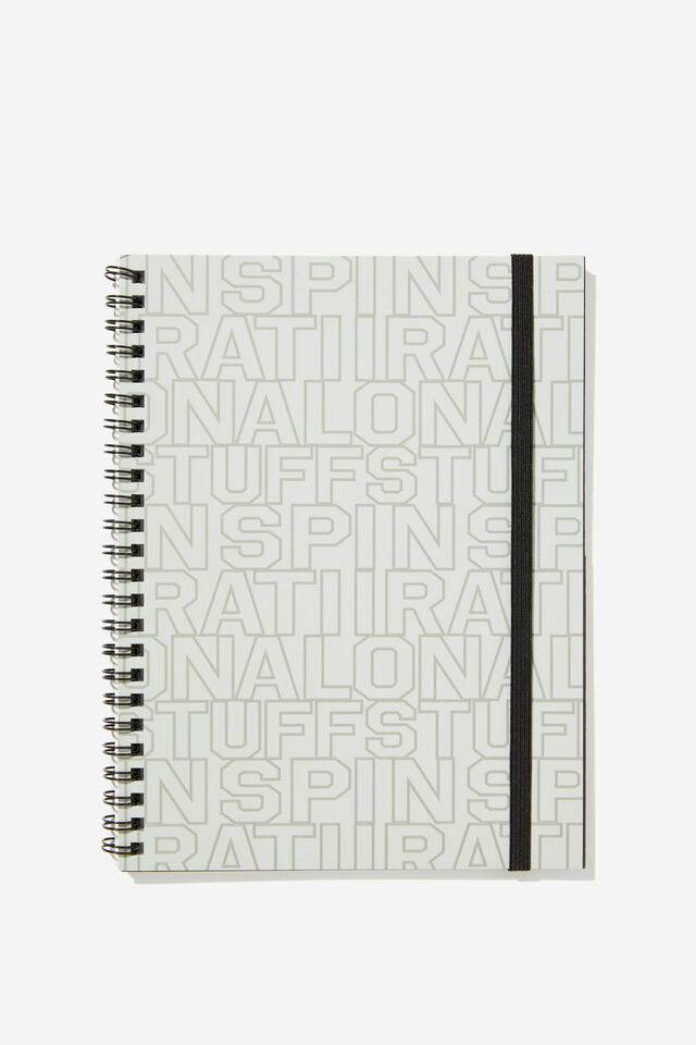 A5 Spinout Notebook, INSPIRATIONAL STUFF GREYS