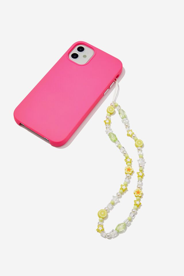 Carried Away Phone Charm Strap, CITRUS