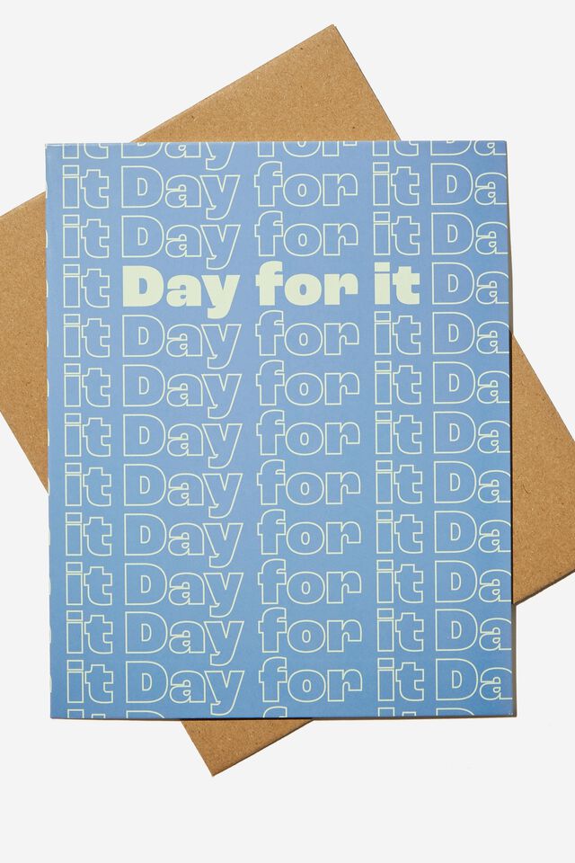 Nice Birthday Card, DAY FOR IT BLUE REPEAT