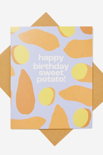 Nice Birthday Card, RG ASIA HAPPY BIRTHDAY SWEET POTATO
