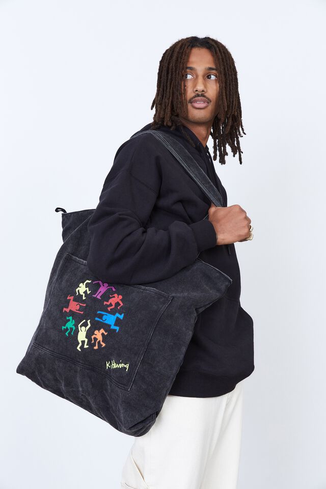 Keith Haring Exclusive Daily Tote, LCN KEITH HARING BLACK