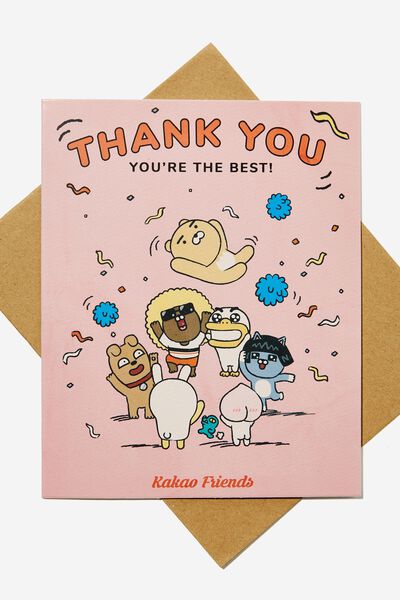 Thank You Card, LCN KAK KAKAO FRIENDS YOU RE THE BEST