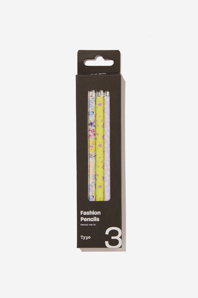 Fashion Pencil Pack, FLORALS AND TERRAZZO