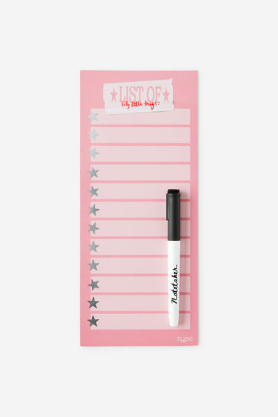 Magnetic Memo Lists, LIST OF