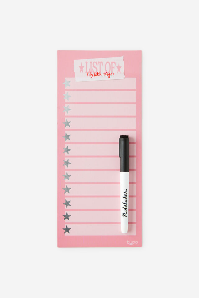 Magnetic Memo Lists, LIST OF