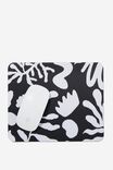 Neoprene Mouse Pad, ABSTRACT FOLIAGE BLACK AND WHITE - alternate image 2