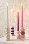 4 Pk Tapered Candles, FUCHSIA PINK - alternate image 1