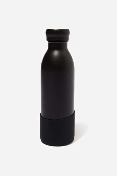 Going Places 500Ml Metal Drink Bottle, BLACK