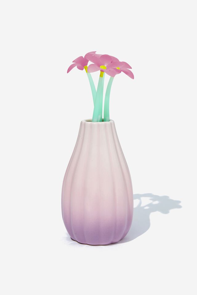 Flower Vase Pen Set, SOFT POP PINK