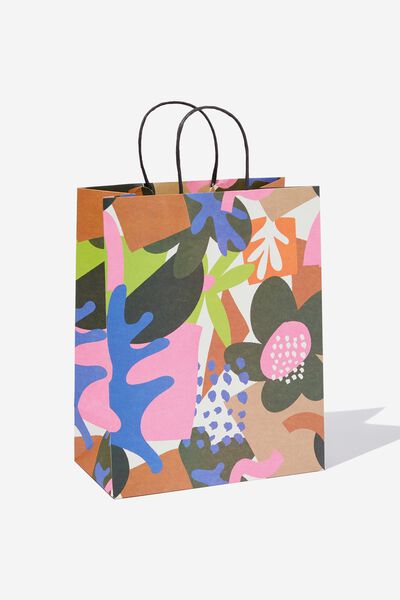 Get Stuffed Gift Bag - Medium, ABSTRACT FLORAL MAXIMALIST