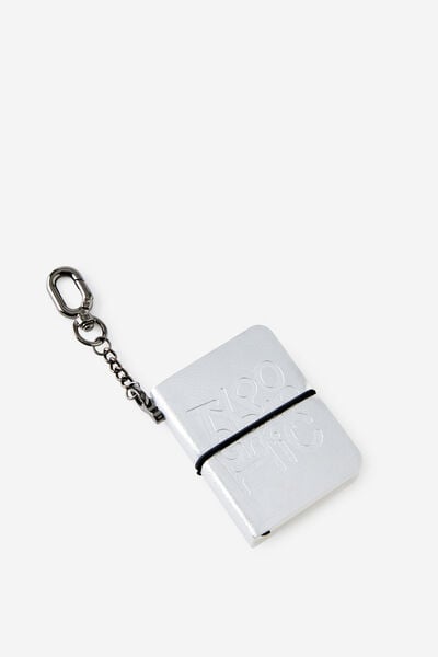 Mini Keyring Sketch Book, CHROME